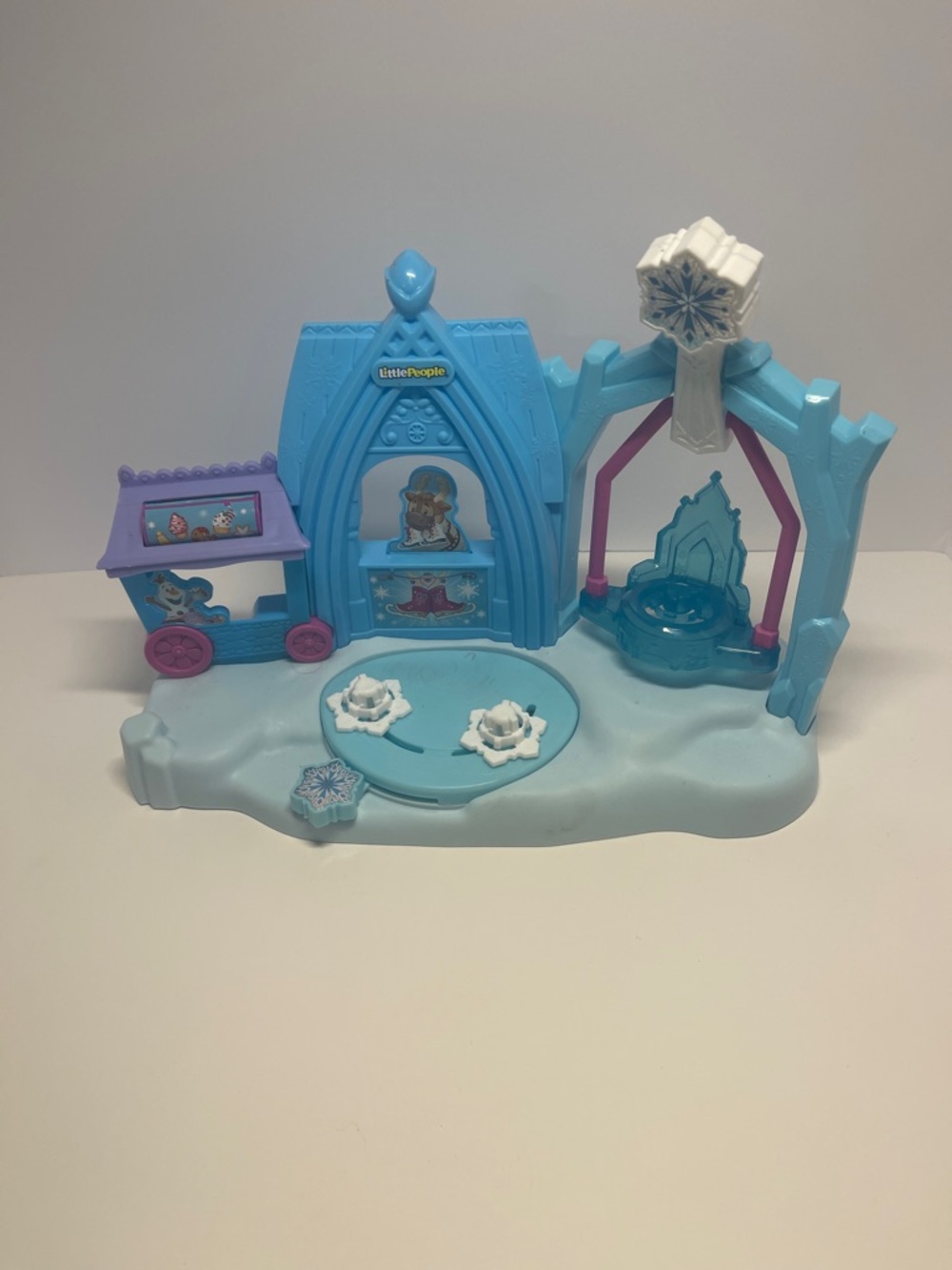 Fisher-Price Little People Ice Castle Playset - Light Blue & Purple Accents